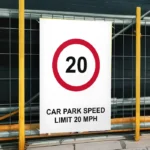 Car Park Speed Limit 20 mph Sign
