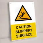 Caution Slippery Surface Sign