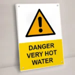 Danger Very Hot Water Sign
