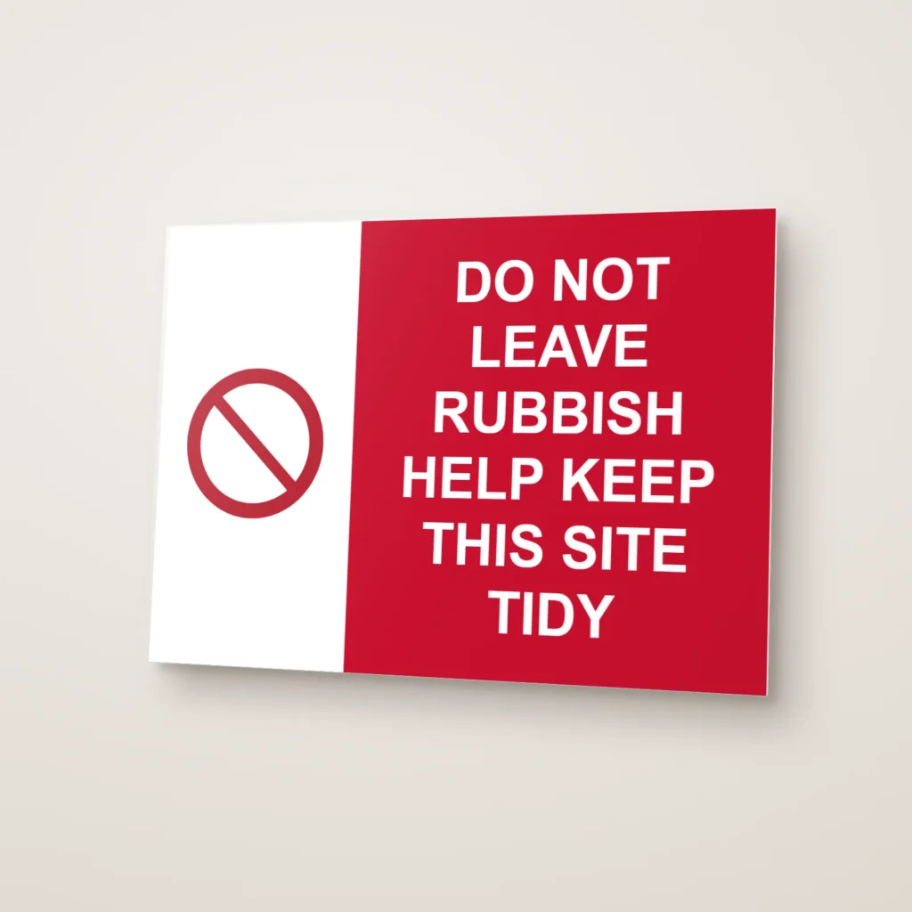 Site Waste Signs (site waste sign printing)