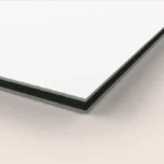 A2 Dibond Signs: Edge of a Dibond aluminium composite board