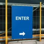 Enter Right Arrow Sign