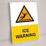 Ice Warning Sign