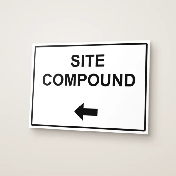Site Compound Arrow Left Sign