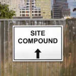 Site Compound Arrow Up Sign