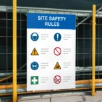 Site Safety Rules Sign